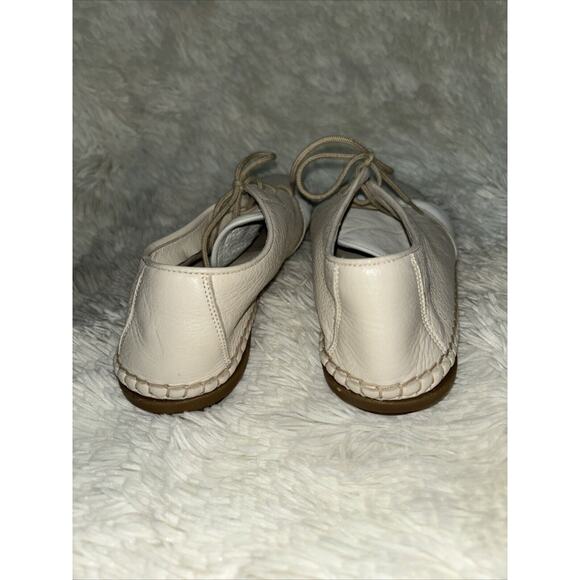 NWOB Cole Haan Soft Leather Lace Up Flats Size 7.5 AA - Picture 5 of 9